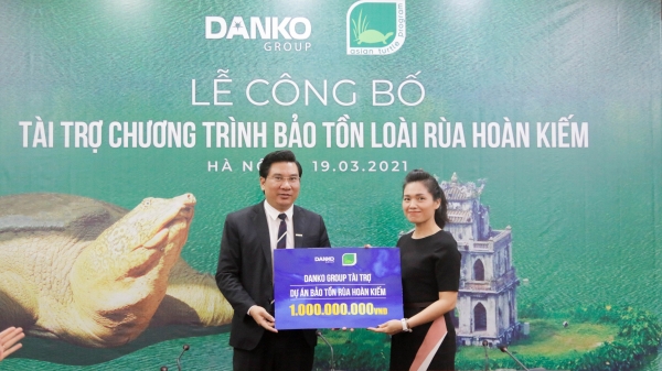 Danko Group tài trợ dự án bảo tồn rùa Hoàn Kiếm