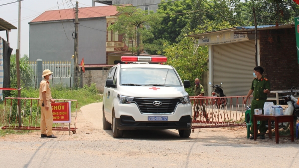 Thái Nguyên: Phát hiện ca dương tính SARS-CoV-2 tại huyện Phú Bình