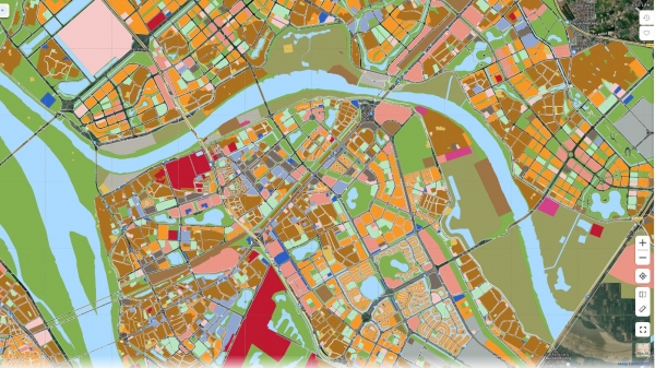 Nền tảng bản đồ quy hoạch phân khu đô thị Sông Hồng, sông Đuống có gì?
