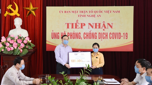 TH hỗ trợ sữa tươi cho lực lượng chống dịch Covid-19 ở Nghệ An, Hà Tĩnh