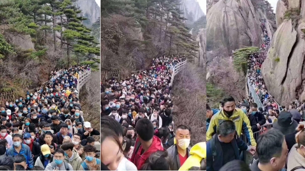 2 vạn người Trung Quốc chen chân tham quan điểm du lịch miễn phí