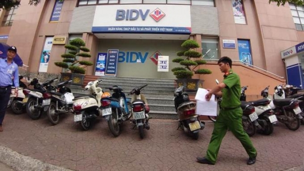 Nổ súng cướp ngân hàng BIDV tại Hà Nội