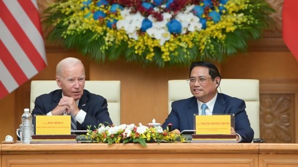 Thủ tướng Phạm Minh Chính hội kiến Tổng thống Hoa Kỳ Joe Biden