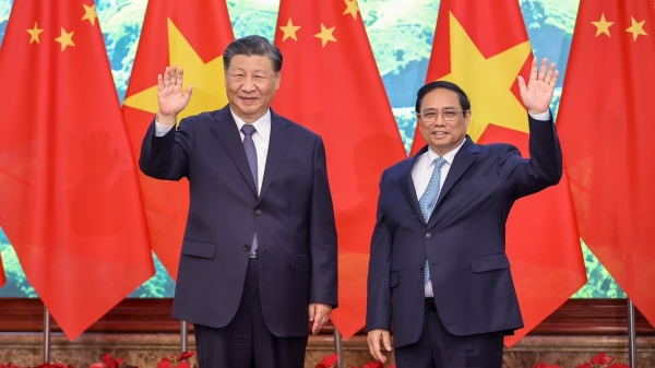 Thủ tướng Phạm Minh Chính hội kiến Chủ tịch Trung Quốc Tập Cận Bình