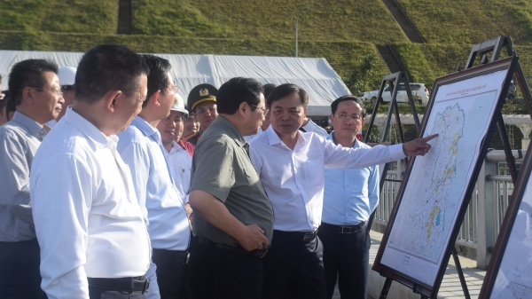 Thủ tướng Phạm Minh Chính dự lễ khánh thành hồ chứa nước Đồng Mít