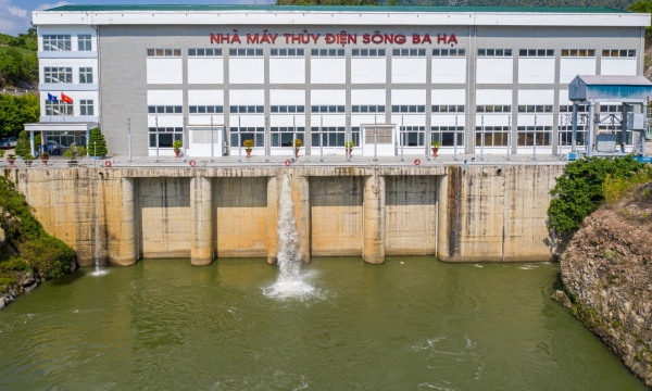 Thủy điện Sông Ba Hạ điều tiết cấp nước sinh hoạt cho hạ du sông Ba