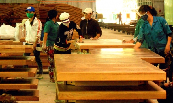 Binh Dinh province's wood industry with challenges at the beginning of 2022