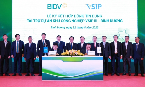 BIDV và VSIP ký hợp đồng tín dụng 4.600 tỷ đồng