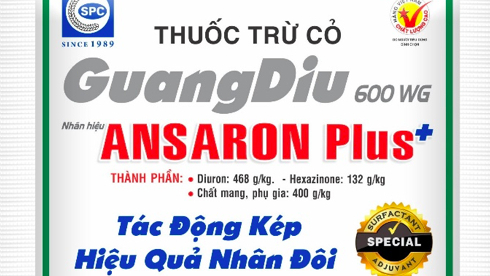 Guang Diu 600 WG trừ cỏ cho ruộng trồng mía