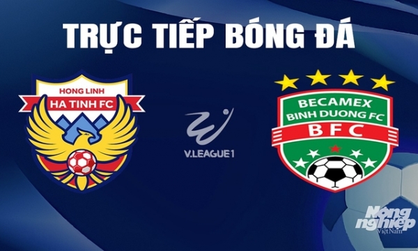 Trực tiếp Hà Tĩnh vs Bình Dương giải V-League 2023/24 trên TV360 hôm nay 31/3/2024