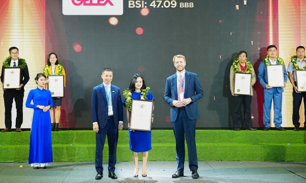 GELEX lần đầu lọt Top 100 thương hiệu giá trị nhất Việt Nam