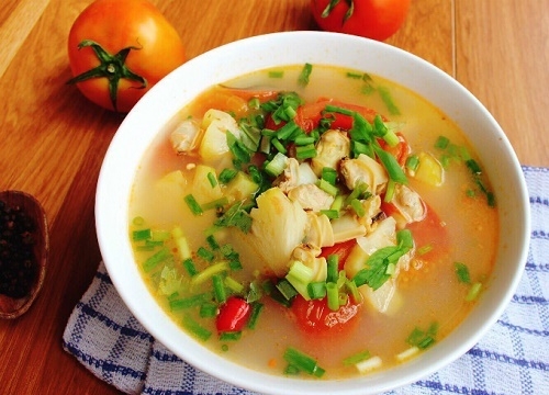 Món ngon mỗi ngày: Canh ngao nấu chua