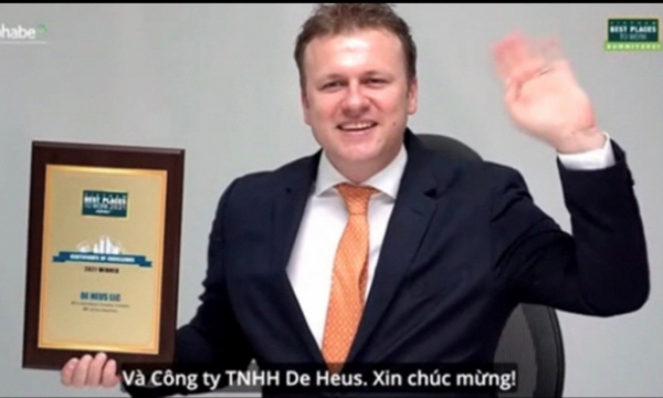 De Heus honored in ‘Top 100 Vietnam Best Places to Work 2021’