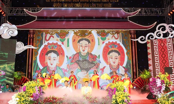 Khai mạc lễ hội đền Đông Cuông năm 2023 gắn với lễ hội cơm mới