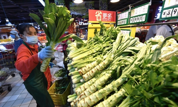 Giá thịt lợn và rau củ tại Trung Quốc rục rịch tăng