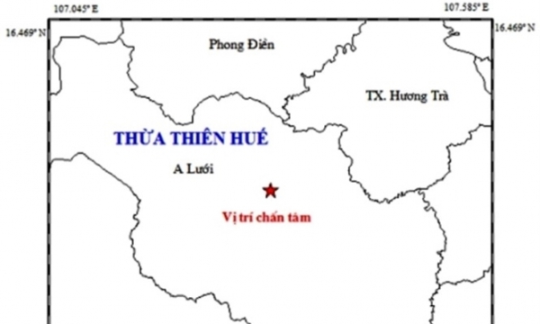 Động đất trong đêm ở huyện miền núi Thừa Thiên - Huế