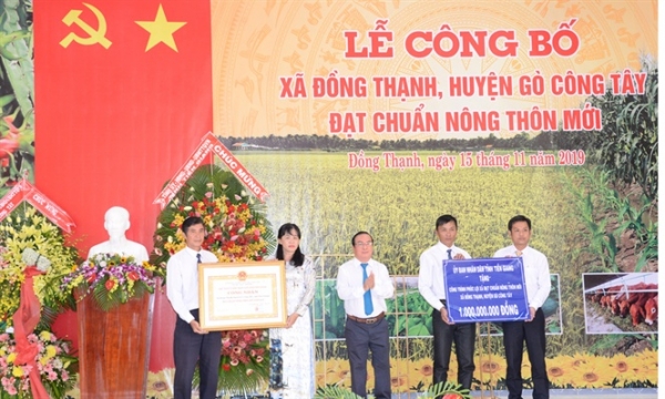 Huyện Gò Công Tây ra mắt xã nông thôn mới thứ 8