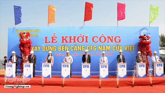Khởi công dự án bến cảng CFG Nam Cửa Việt hơn 640 tỷ đồng