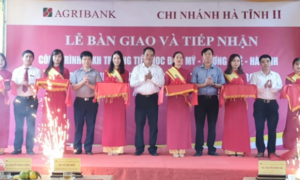 Agribank Hà Tĩnh II bàn giao công trình an sinh xã hội trị giá 3 tỷ