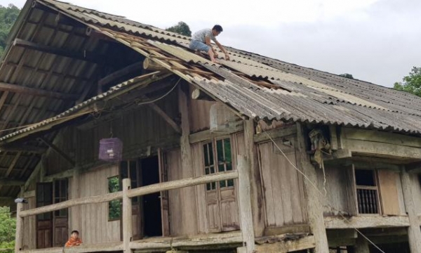 Tuyên Quang khẩn trương khắc phục 74 ngôi nhà bị tốc mái