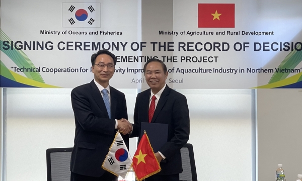 South Korea to support USD 2.3 million to promote aquacultural productivity in Vietnam