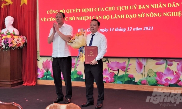 Ông Lê Hữu Toàn giữ chức Giám đốc Sở NN-PTNT tỉnh Kiên Giang
