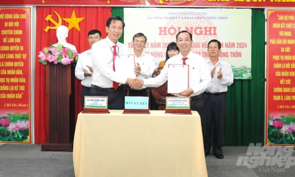 Báo Nông nghiệp Việt Nam và Sở NN-PTNT Hậu Giang ký hợp tác truyền thông