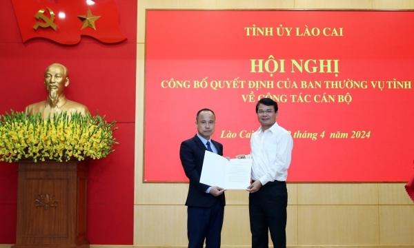 Ông Phan Quốc Nghĩa giữ chức Chánh Văn phòng Tỉnh ủy Lào Cai