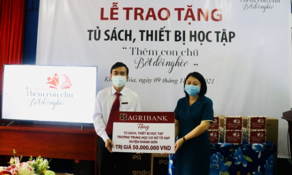 Agribank Chi nhánh tỉnh Khánh Hòa 'thêm con chữ, bớt đói nghèo'