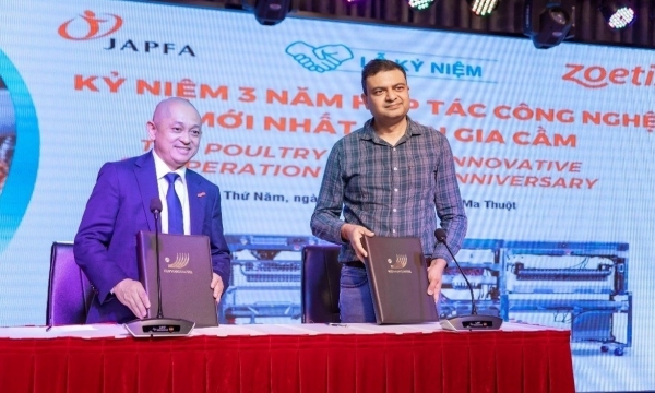 Japfa Comfeed bắt tay Zoetis phát triển chăn nuôi gia cầm Việt Nam