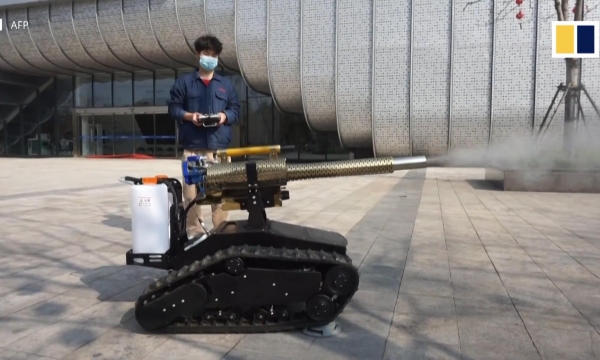 Trung Quốc đẩy mạnh dùng robot chống virus Corona