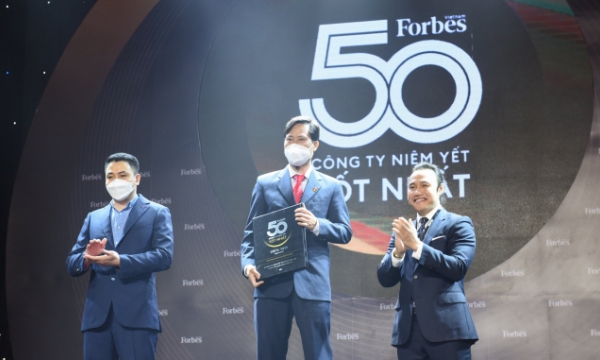 Forbes vinh danh PVCFC Top 50 doanh nghiệp niêm yết tốt nhất Việt Nam