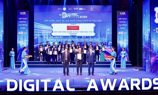 Agribank nhận giải thưởng Chuyển đổi Số Việt Nam năm 2022