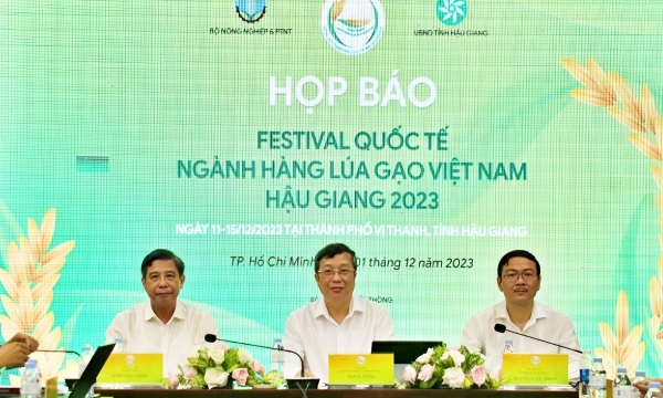 Họp báo Festival Quốc tế ngành hàng lúa gạo Việt Nam - Hậu Giang 2023