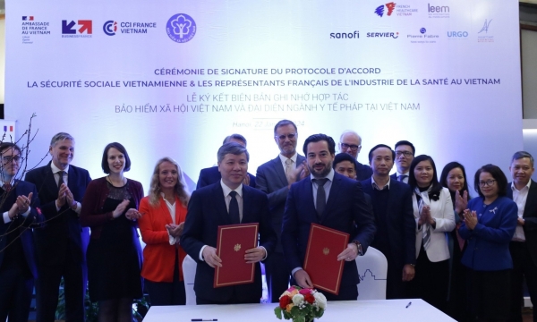 BHXH Việt Nam hợp tác toàn diện với Phòng xúc tiến thương mại Pháp
