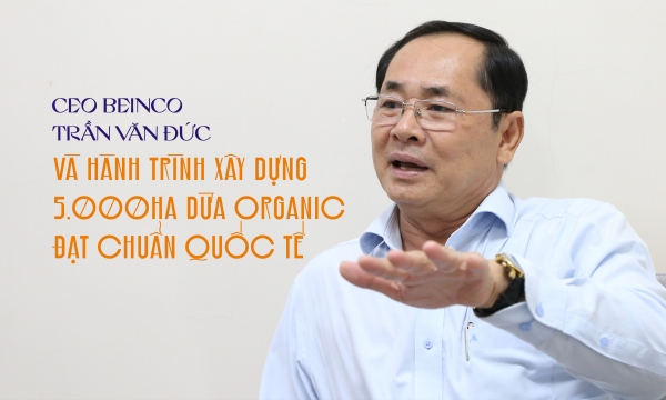 CEO Beinco Trần Văn Đức và hành trình xây dựng 5.000ha dừa đạt chuẩn hữu cơ