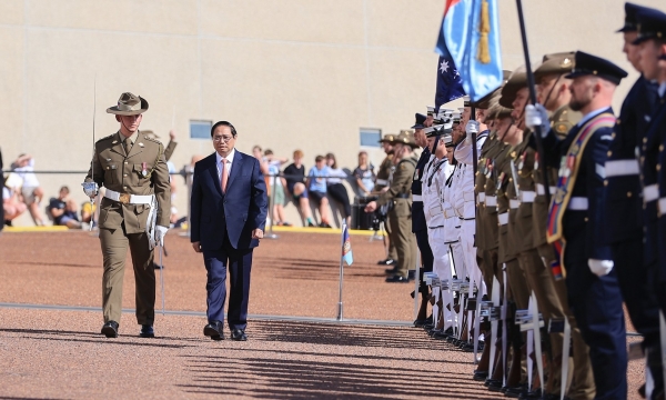 Australia tổ chức lễ đón Thủ tướng Phạm Minh Chính theo nghi thức trọng thể nhất