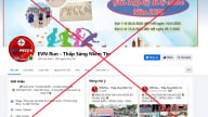 'EVN Run - Thắp Sáng Niềm Tin' giả mạo thương hiệu, logo EVN và EVNPECC4