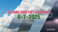 Dự báo thời tiết hôm nay 6/7/2025: Cập nhật tin bão số 2