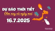 Dự báo thời tiết ngày mai 16/7/2025 mới nhất