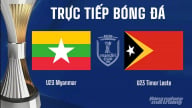 Trực tiếp Myanmar vs Timor Leste giải U23 ĐNÁ 2025 trên VTV Cần Thơ ngày 16/7