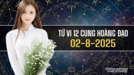 Tử vi 12 cung hoàng đạo ngày 2/8/2025: Thiên Bình gặp nhiều may mắn
