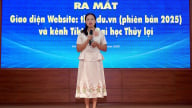 Trường đầu ngành thủy lợi nâng chuẩn trải nghiệm bằng website mới