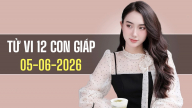 Tử vi 12 con giáp ngày 5/6/2026: Sửu - Dần thuận lợi, Mão gặp thử thách
