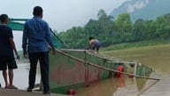Lật đò chở 10 học sinh qua sông Mã