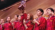 Tuyển cầu mây nữ Việt Nam lần thứ ba vô địch thế giới