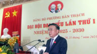 Thường trực Ban Bí thư Trần Cẩm Tú dự Đại hội phường Bàn Thạch