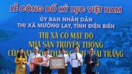 Mường Lay: Xác lập Kỷ lục Việt Nam quần thể nhà sàn Thái trắng