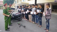 Ninh Bình: Tạm giữ 11 thanh niên cầm hung khí náo loạn đường phố