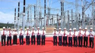 Gắn biển công trình Trạm biến áp 500kV Vĩnh Yên và đường dây đấu nối